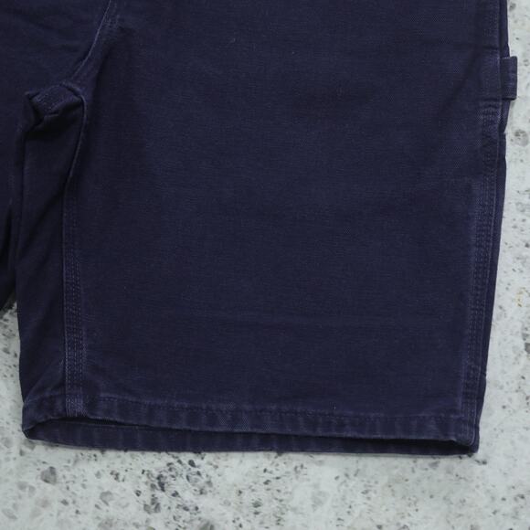 RARE Vintage Carhartt B25 MDT Midnight Blue Carpenter Shorts 30x8.5 - Picture 12 of 14